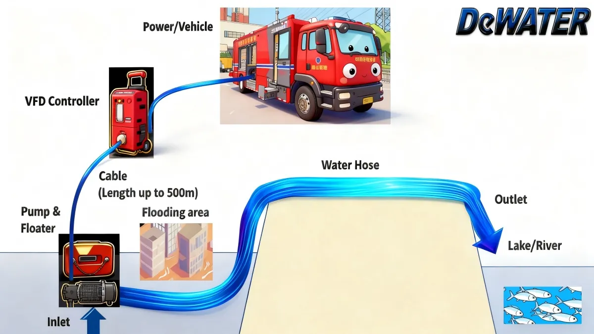 Мобильный насос для откачки паводковых вод (4)